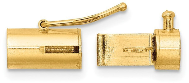 4.7mm 14k Yellow Gold Internal Barrel Clasp