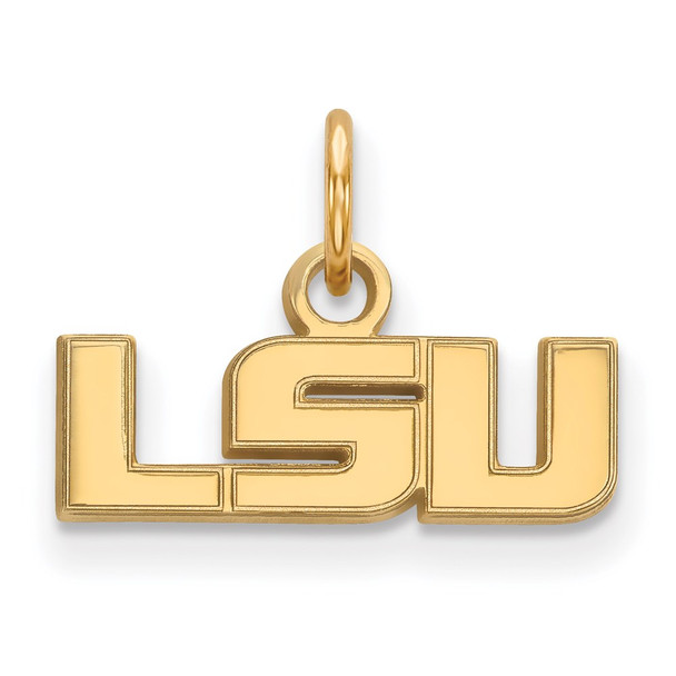 14k Gold LogoArt Louisiana State University L-S-U Extra Small Pendant