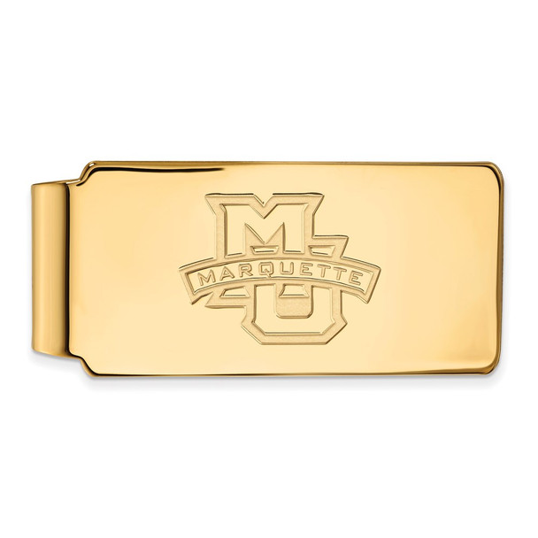 Sterling Silver Gold-plated LogoArt Marquette University Money Clip