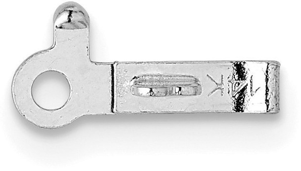 6.1mm x 1.9mm 14k White Gold Replacement Tongue for Barrel Clasp