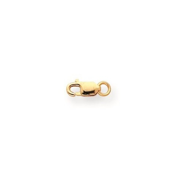 3.2mm 10k Yellow Gold Standard Weight Lobster Clasp w/ Jump Ring