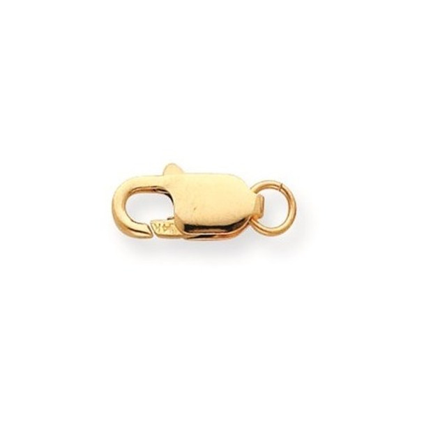 6.1mm 14k Yellow Gold Lightweight Lobster Clasp w/ Jump Ring