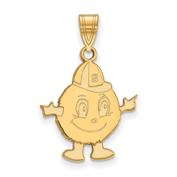 10k Gold LogoArt Syracuse University Mascot Large Pendant 1Y025SYU