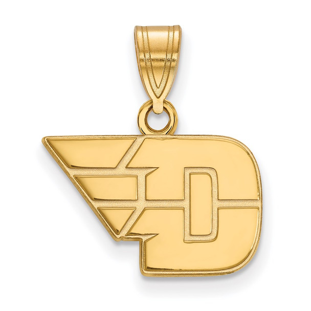 Sterling Silver Gold-plated LogoArt University of Dayton Small Pendant