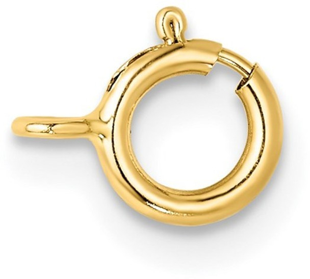 5.5mm 14k Yellow Gold Standard Weight Spring Ring Clasp