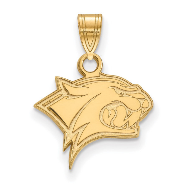 10k Gold LogoArt University of New Hampshire Wildcat Small Pendant