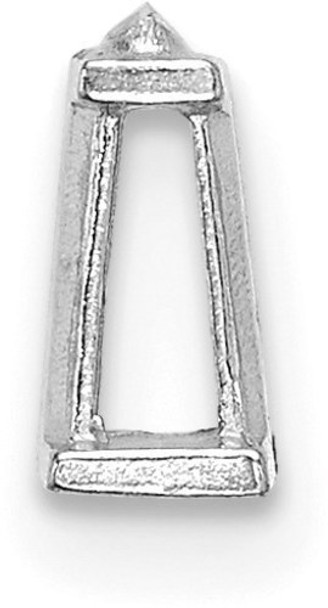14k White Gold Tapered Baguette 3mm x 1.75mm x 2.4mm Setting
