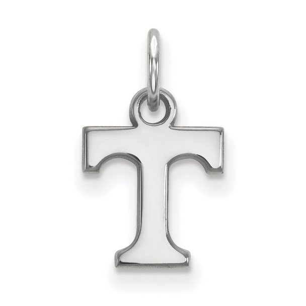 14k White Gold LogoArt University of Tennessee Letter T Extra Small Pendant