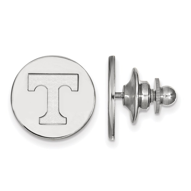 Sterling Silver Rhodium-plated LogoArt University of Tennessee Letter T Lapel Pin