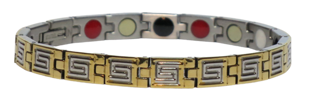 Greek Festival  - Stainless Steel Magnetic Bracelet