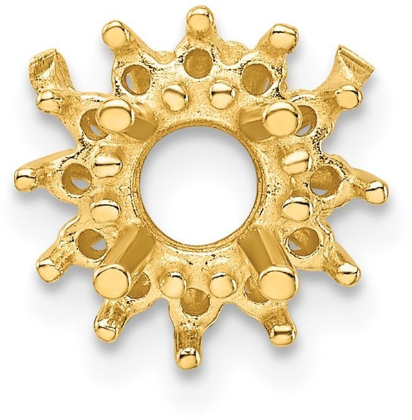 14k Yellow Gold Cluster Round .75ct. Setting