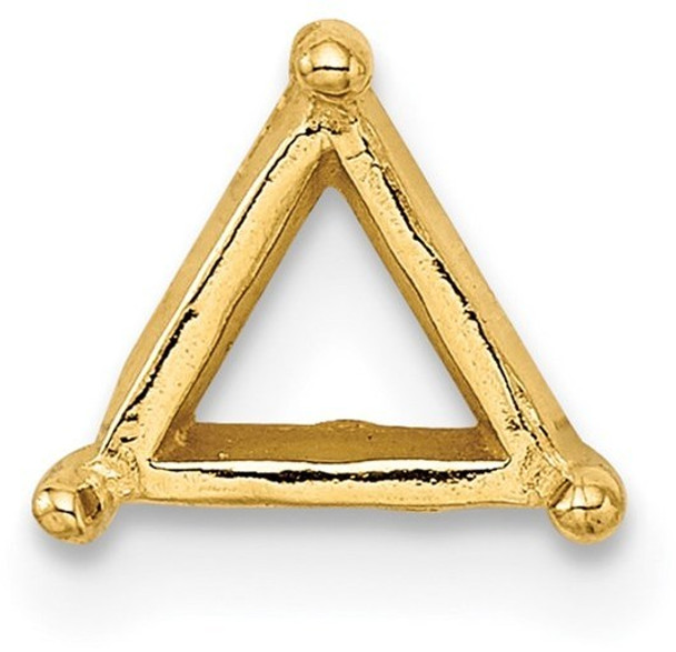 14k Yellow Gold Triangle 3.0mm Setting