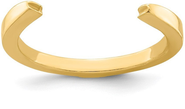 14k Yellow Gold Casted Half Shank YGSH124