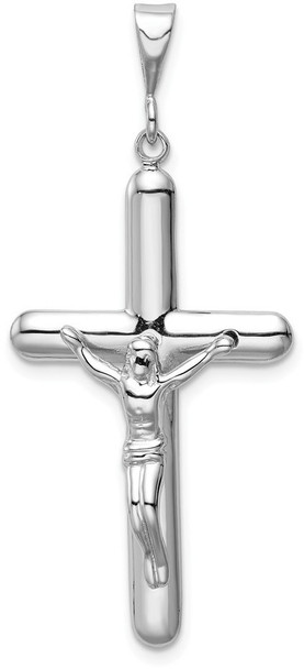 14k White Gold Crucifix Pendant K461