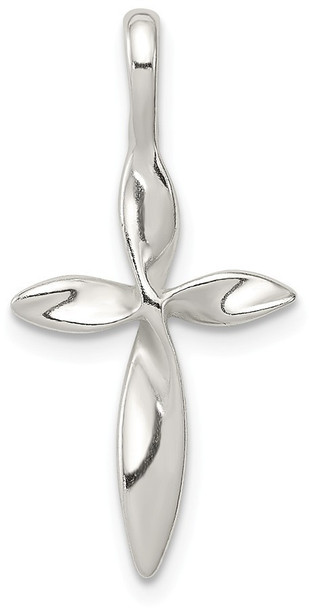 925 Sterling Silver Twisted Cross Pendant