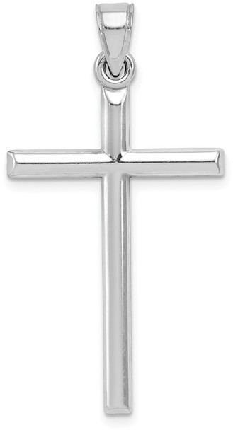 Rhodium-Plated 925 Sterling Silver Latin Cross Pendant QC5392