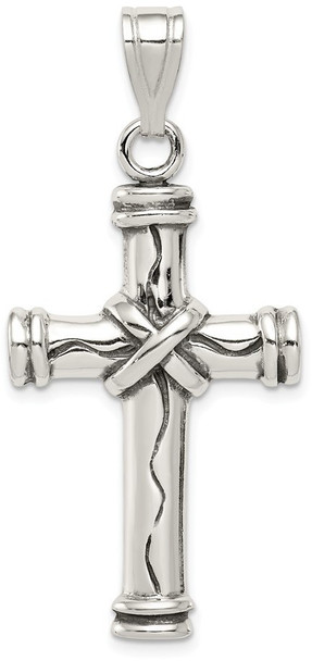 925 Sterling Silver Antiqued Cross Pendant QC3253