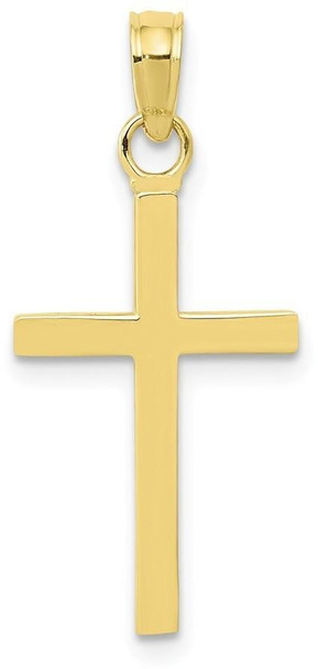 10k Yellow Gold 3-D Cross Pendant