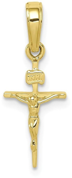 10k Yellow Gold Small Inri Crucifix Pendant