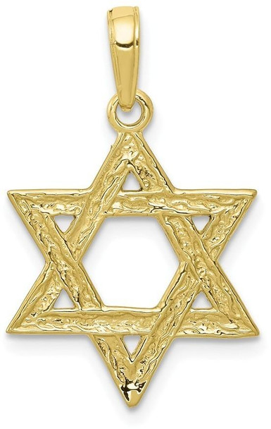 10k Yellow Gold Star of David Pendant 10D3803