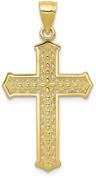 10k Yellow Gold Cross Pendant 10C1316