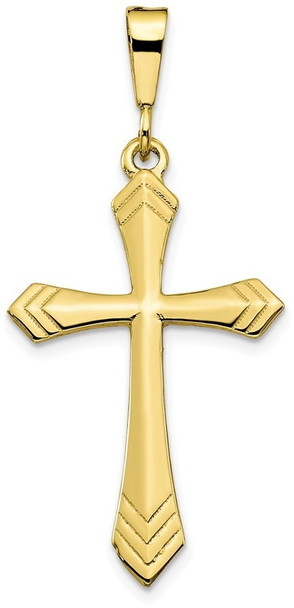 10k Yellow Gold Cross Pendant 10C60