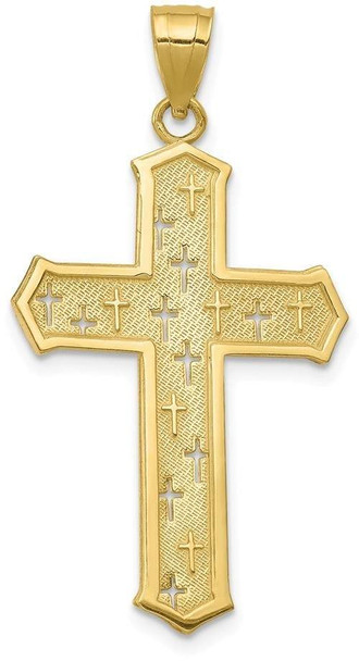 10k Yellow Gold Passion Cross Pendant 10C1317