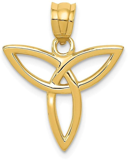 14k Yellow Gold Angel Symbol Pendant