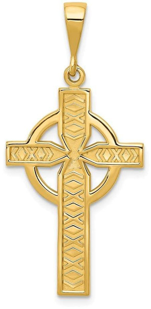 14k Yellow Gold Celtic Cross Pendant C773