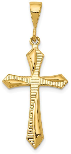 14k Yellow Gold Passion Cross Pendant C1952