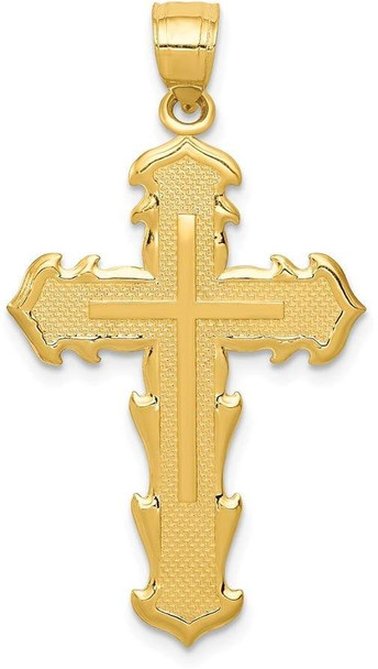 14k Yellow Gold Passion Cross Pendant C4331