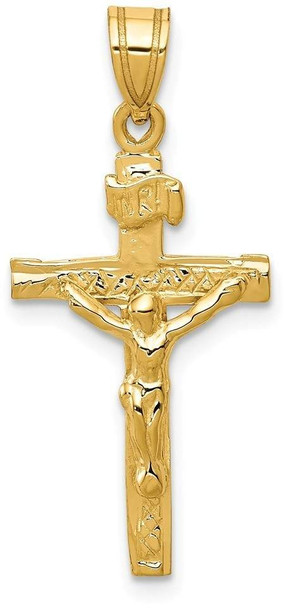 14k Yellow Gold Inri Crucifix Pendant C1344