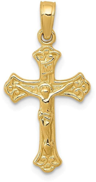 14k Yellow Gold Inri Crucifix Pendant C3917