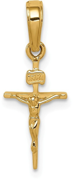 14k Yellow Gold Small Inri Crucifix Pendant