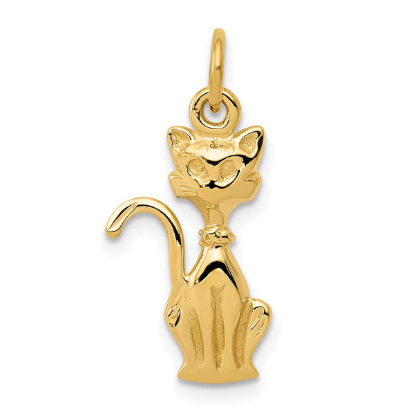 14k Yellow Gold Tom Cat Charm