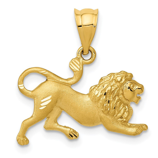 14k Yellow Gold Lion Charm C83