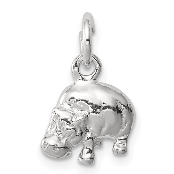 Sterling Silver Hippo Charm