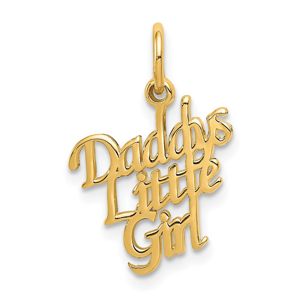 14k Yellow Gold Daddys Little Girl Charm C279