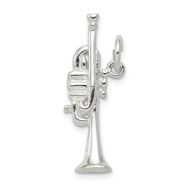 Sterling Silver Trumpet Charm QC781