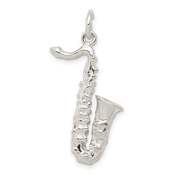 Sterling Silver Saxophone Charm QC782