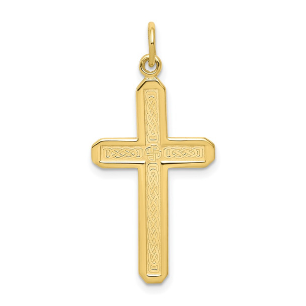 10k Yellow Gold Cross Charm 10C317