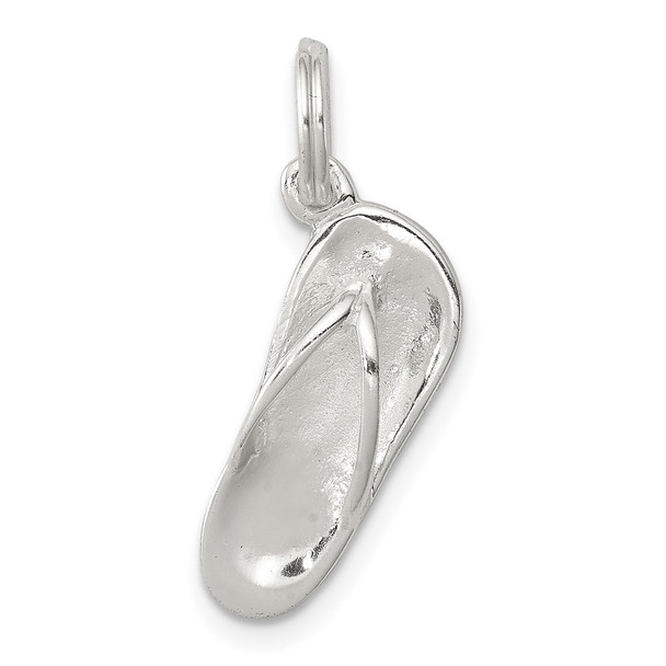 Sterling Silver Polished Flip Flop Charm