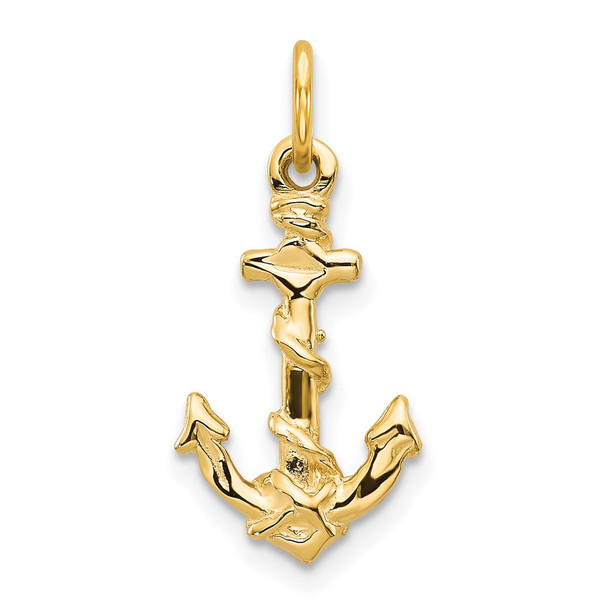 14k Yellow Gold Anchor Charm C1170