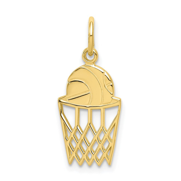 10k Yellow Gold Basketball Charm 10C182