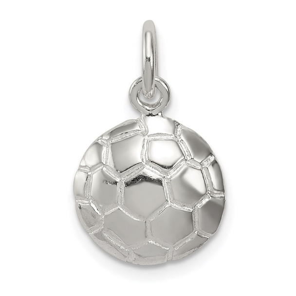 Sterling Silver Soccer Ball Charm QC716