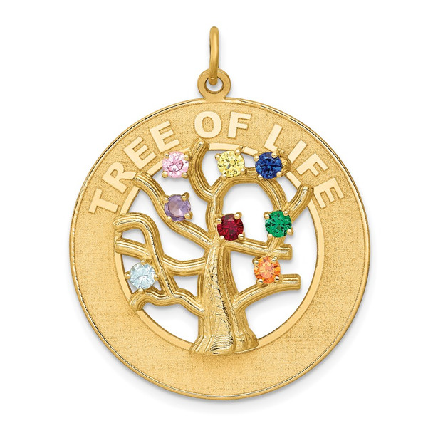 14k Yellow Gold Tree Of Life Charm