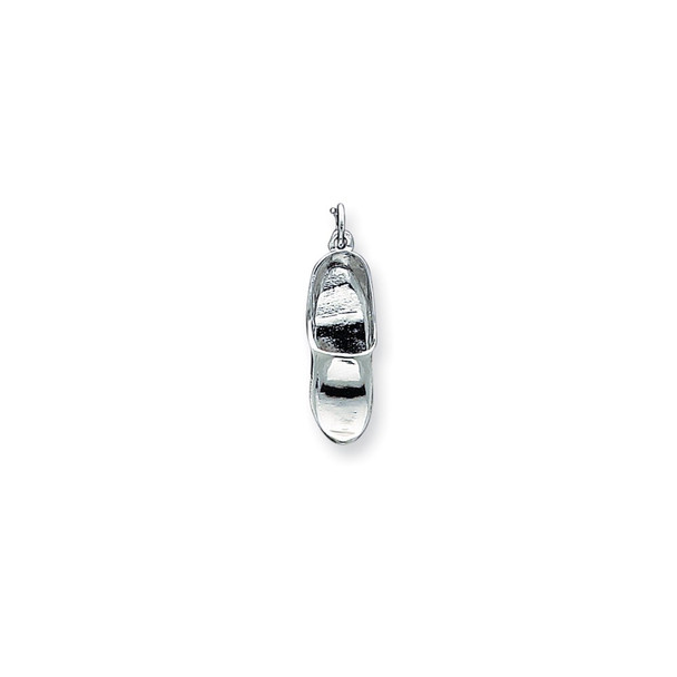 Sterling Silver Wooden Shoe Charm