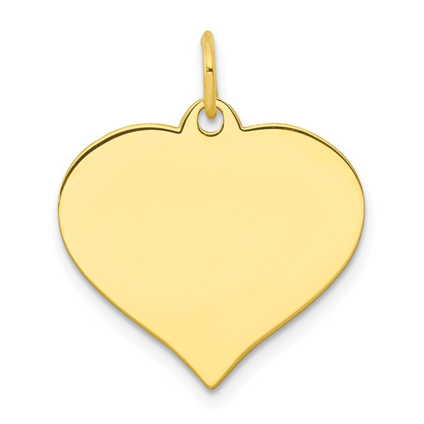 10k Yellow Gold .013 Gauge Heart Disc Charm 10XM529/13