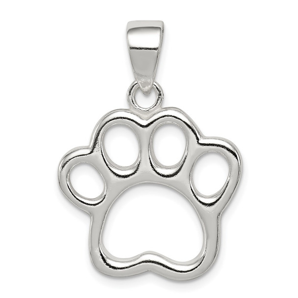 Sterling Silver Paw Pendant