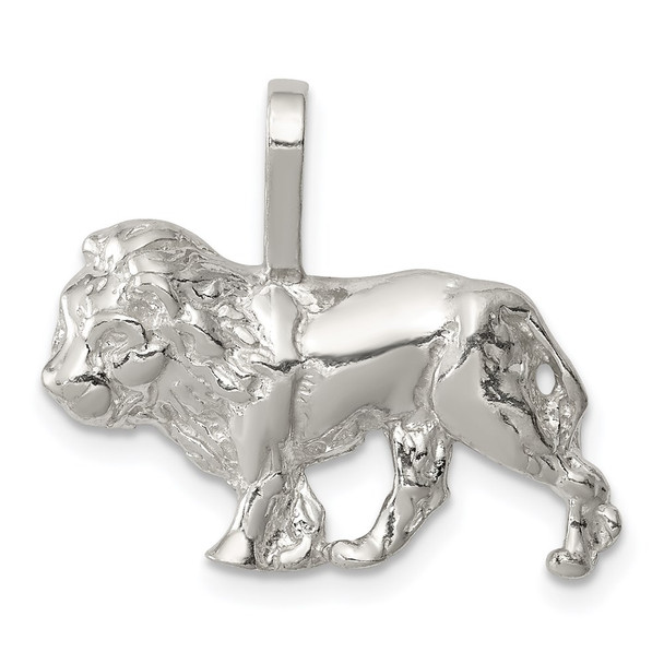 Sterling Silver Lion Pendant QC909